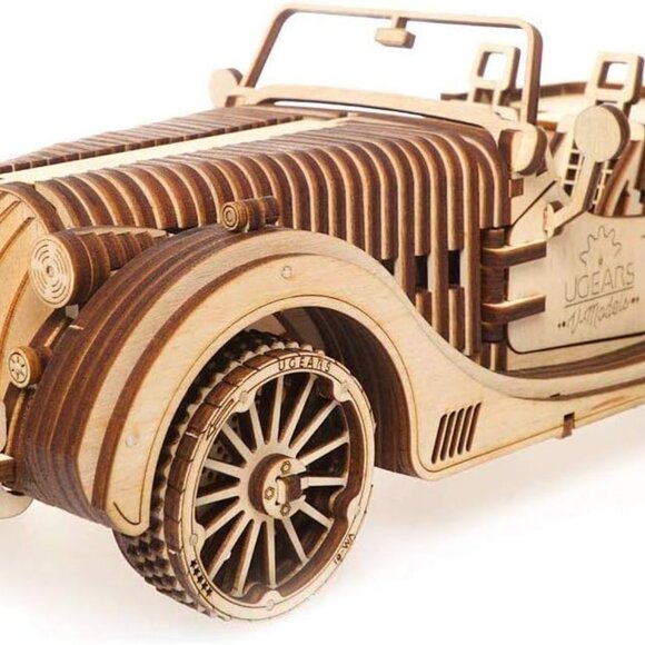 NEW UGEARS Car Roadster Vehicle Model 3D Wooden Puzzle Craft Project Brand new M - Picture 7 of 16